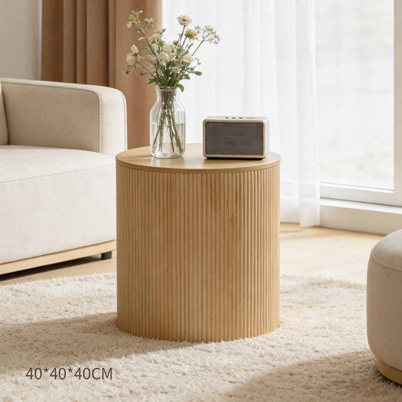Diseño arqueado sensación de modelado minimalista estilo de madera sólida estaca de madera creativa de la sala de estar ventana de comedor atmósfera sensación de muelle
