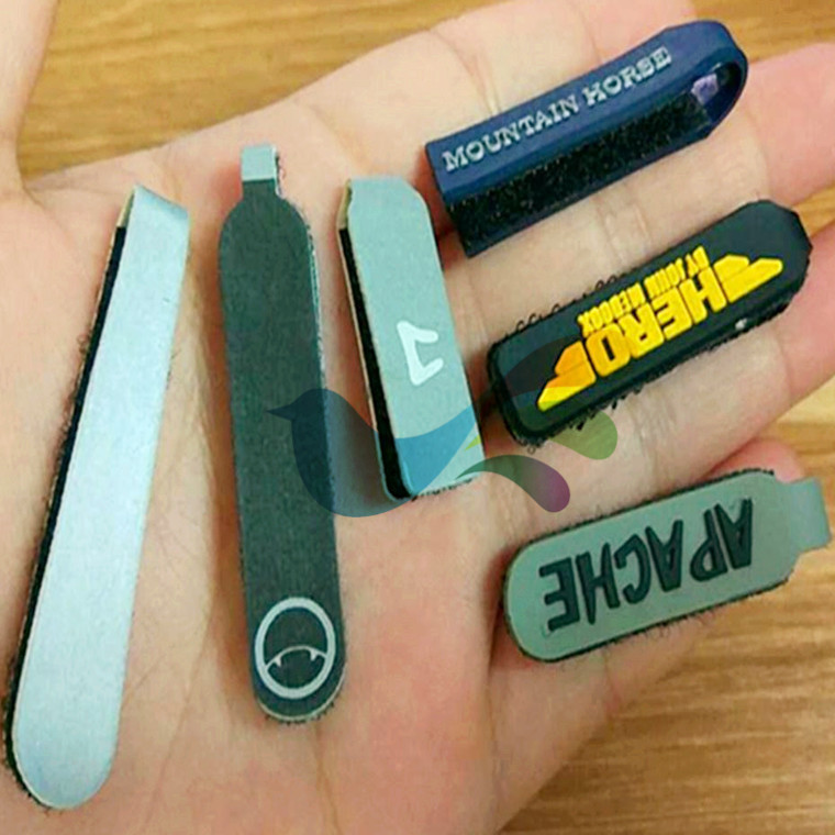 际兴厂家销售拉链头加印LOGO魔术贴 子母扣尼龙 毛刺粘扣带