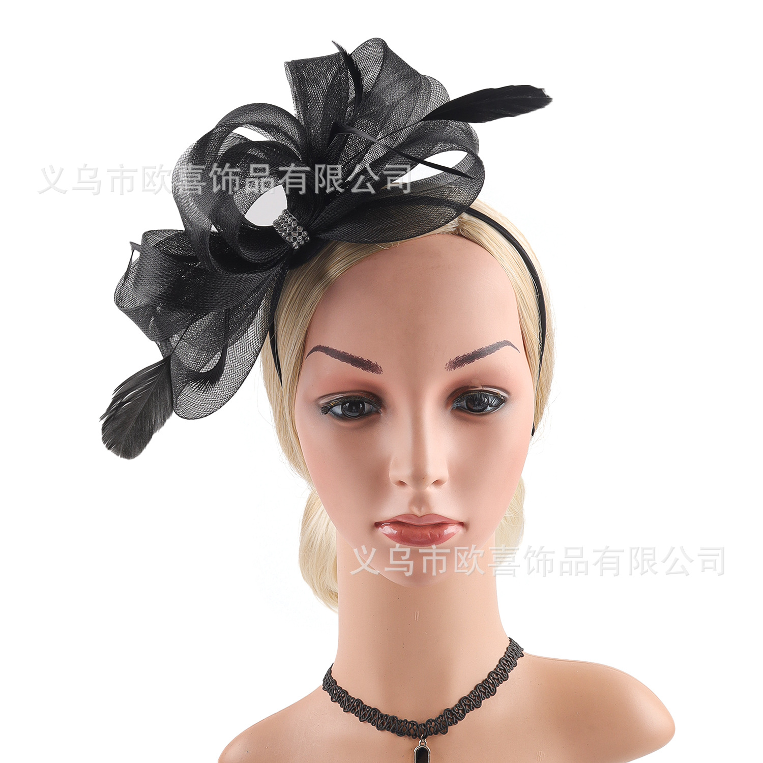 Aliexpress New Fashion Hair Accessories for the Horse Racing Festival, Noble Lady Mesh Hat Headwear for Bridal Parties