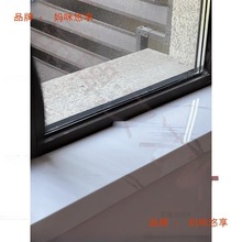 窗台板复合亚克力台面pvc仿大理石包边飘窗台防水护角窗台