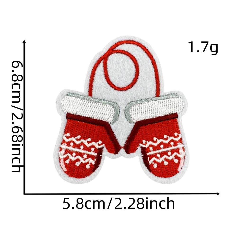 2g Weight Clothing Sticker Patches Classification 1 Piece, 1 Set Quantity Nonwoven, Polyester Material Christmas Festival Christmas Tree, Letter, Snowman Pattern Cute Style 1 Piece 1 Set Cute Christmas Tree Letter Snowman Nonwoven Polyester Clothing Sticker Patches 10