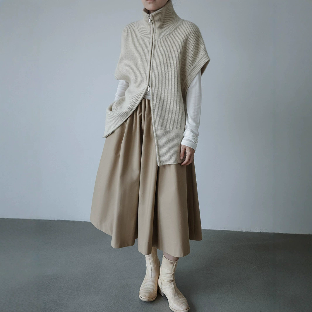 Элитный новый японский дизайнерский свитер свободного кроя, утягивающий жилет свободного кроя в форме кокона