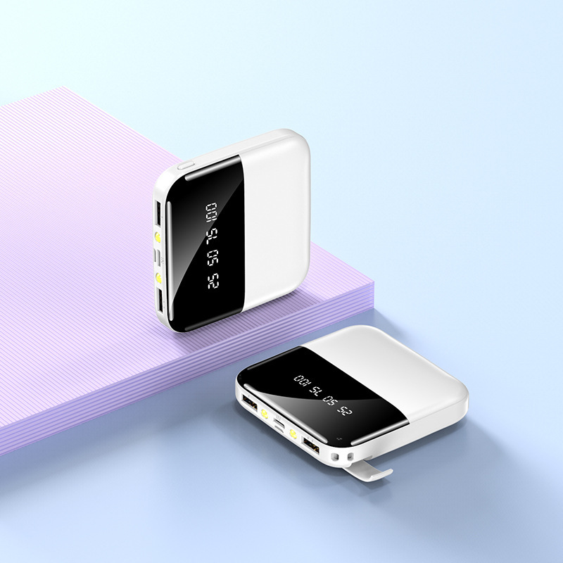 Fabricante mini gran capacidad 2w miliamperios tesoro de carga pantalla inteligente carga rápida inalámbrica teléfono móvil tesoro de carga en stock