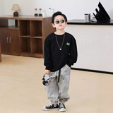 Детский двусторонний лонгслив для мальчиков, мультяшная толстовка, детская одежда, делается под заказ