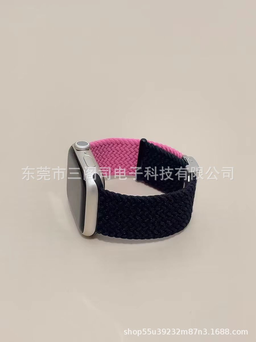 This integrated buckle braided watch strap is suitable for Applewatch bands and for Huawei and Samsung nylon braided ones undefined