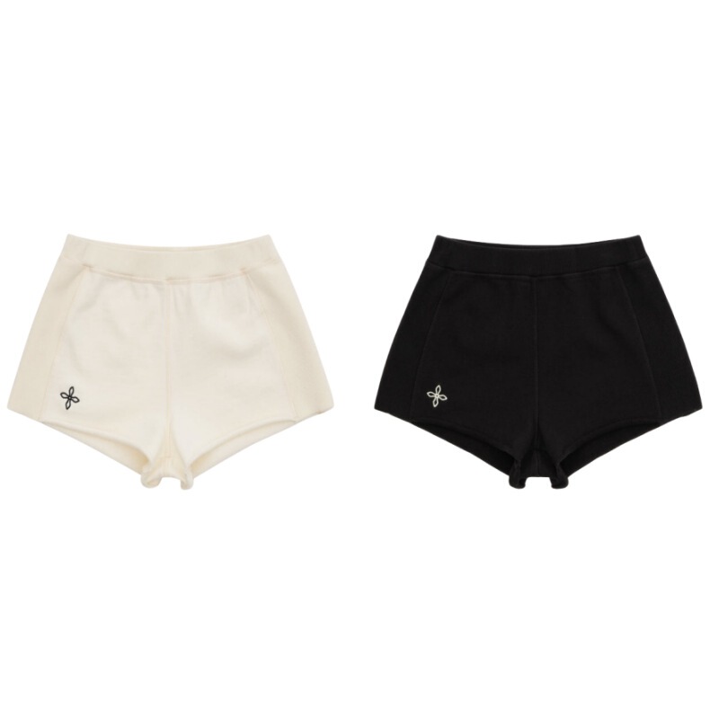 SMFK24 Spring New Stray Slim Fit Sports Shorts Black/White