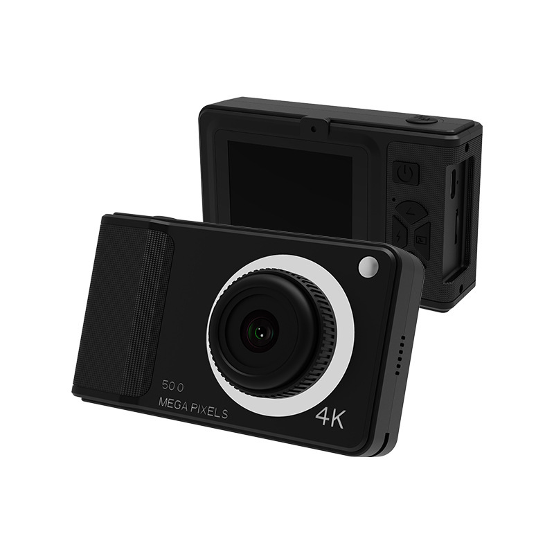 ポータブル4kハイビジョンデジタルカメラ5000W学生党旅行写真撮影レトロccdカードカメラ|undefined
