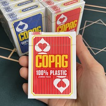 WPT德州扑克塑料扑克牌COPAG比利时宽面大字桥牌磨砂防水棋牌室