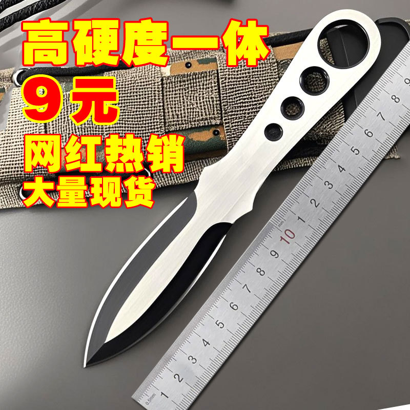 刀具防身冷兵器小刀锋利高硬度野外战术随身刀便携直刀户外生存刀