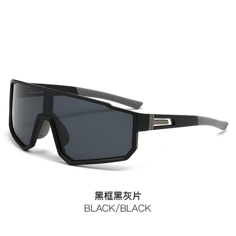 Gafas de sol deportivas de ciclismo para exteriores con montura grande para hombres y mujeres, gafas a prueba de viento para senderismo nocturno, gafas de sol para montañismo y correr