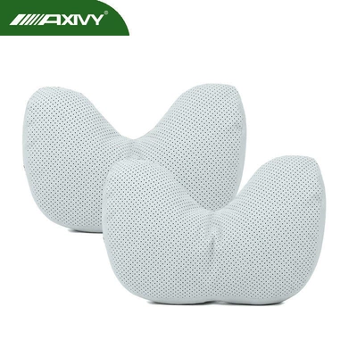 Waist support — car headrest, neck pillow, and - two-year-warranty-2-full-size-suede-u-shaped-pillows-perforated-in-gt-gray