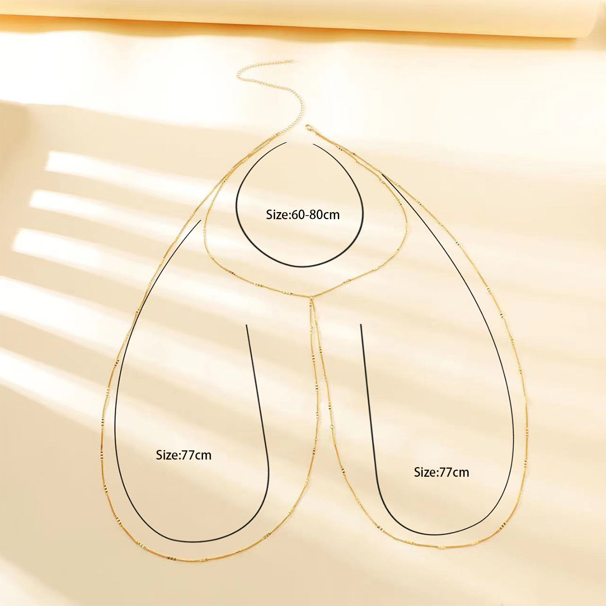 Fashion Solid Color Iron Body Chain