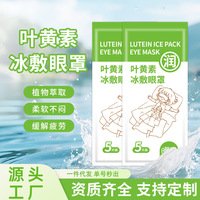 叶黄素冰敷眼贴一次性眼罩批发定制冰贴缓解眼疲劳夏季专用冰感贴