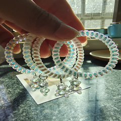 2021 New INS Mermaid Fantasy Color Phone Case Holder Small Bear Gradient Versatile Headband Couple Bracelet Dual-Use Head Accessory