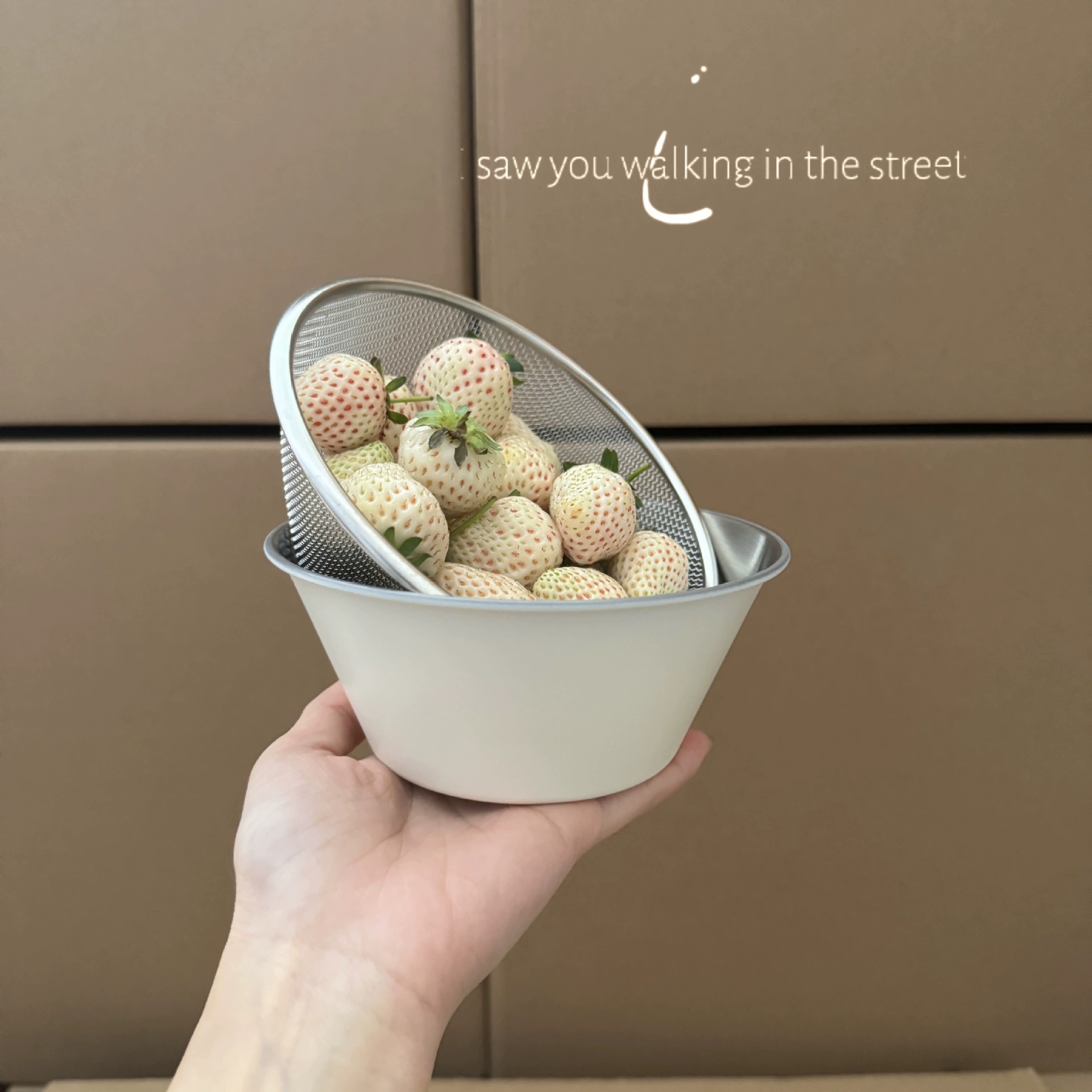 Minuo Home 304 стальной молочный белый японский стиль фруктовой чистки