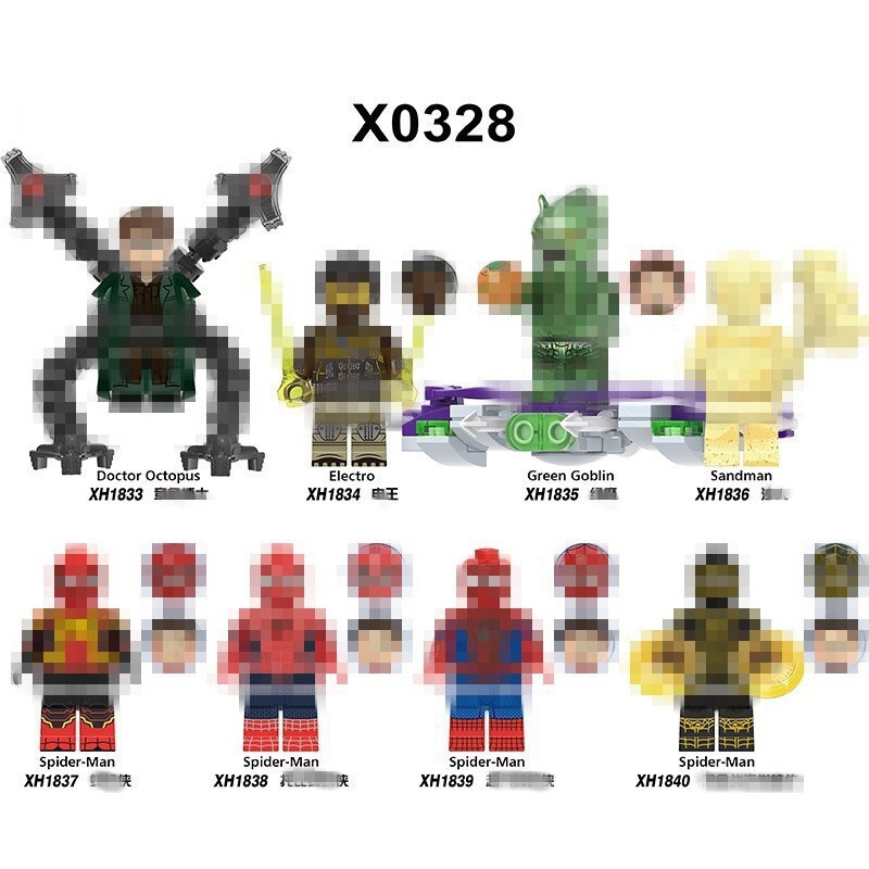 Foreign Trade Goods X0328 Superhero Series Doctor Octopus Green Goblin Educational Toy Mini Figures Building Blocks in a Bag Foreign Trade Goods X0328 Superhero Series Doctor Octopus Green Goblin Educational Toy Mini Figures Building Blocks in a Bag