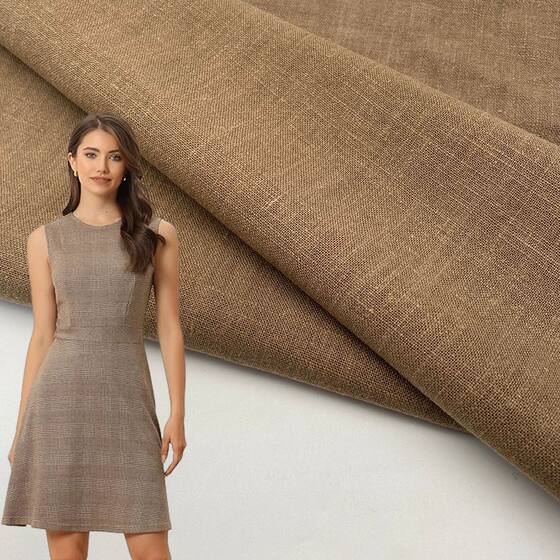 Factory Direct Supply 9 Tencel Ramie sand washing fabric summer breathable skirt shirt dress clothing fabric