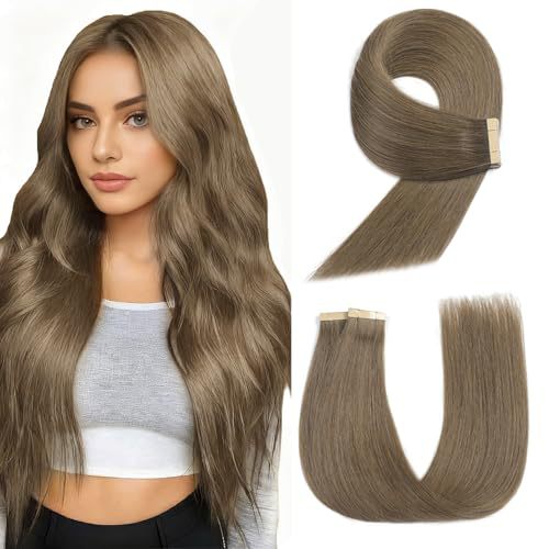 Extensión de cabello de película de cabello real 14 pulgadas 20 piezas 1B mujeres negras naturales sin rastro invisible