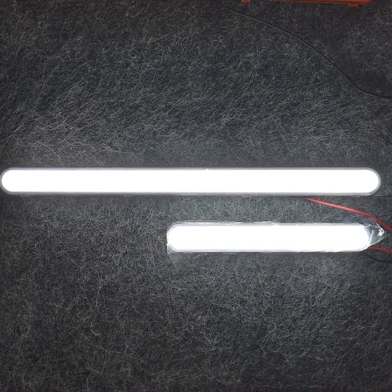 Car LED Daytime Running Lights 12V24V Universal High-Brightness White, Yellow, Red Dual-Color Turn Signal Brake Lights with Mounting Bracket, Waterproof