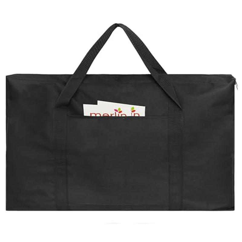 Large-capacity tote bag for storing drawing boards and paper, a student's art supply kit, and a portfolio for art projects