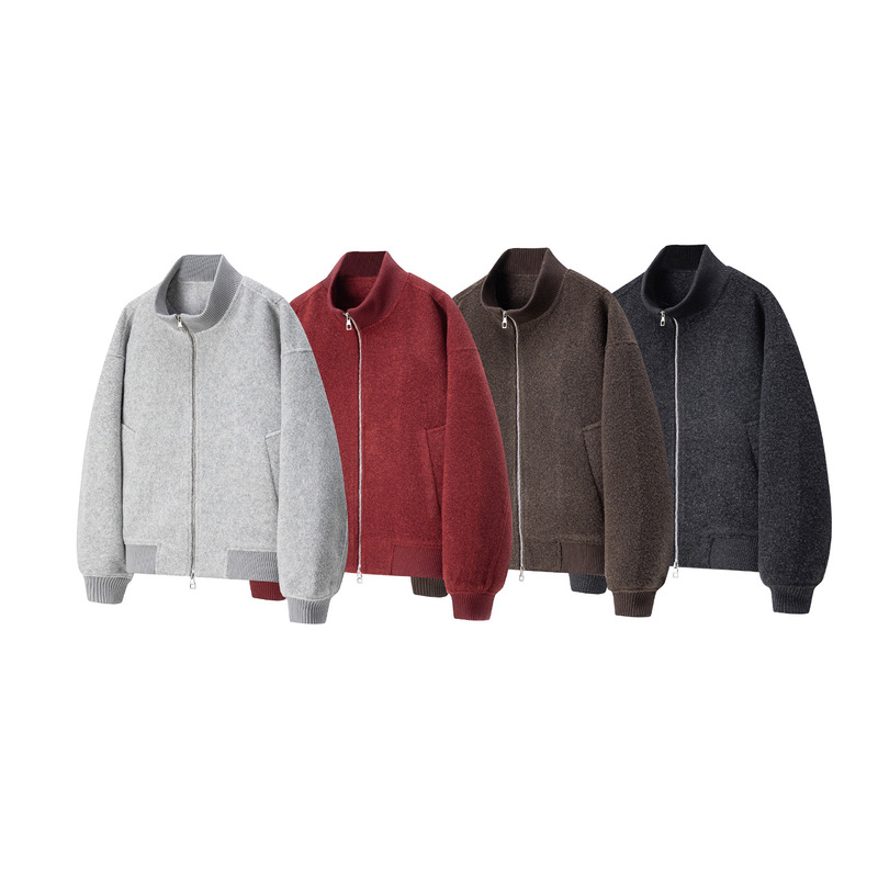 Old Money Style Boxy Single-Sided Woolen Jacket 2026 Spring New American Cleanfit Woolen Coat for Men and Women