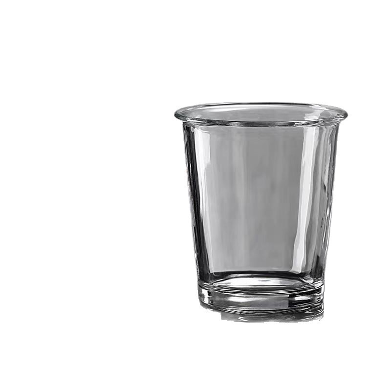 シンプルなガラスアイスアメリカンイン逆口コーヒーカップ水カップミルクドリンクカップミルクセーキミルクティーコーヒーカップ|undefined