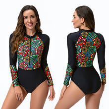 2026亚马逊跨境新款竞技运动沙滩温泉冲浪服连体三角外贸欧美泳衣