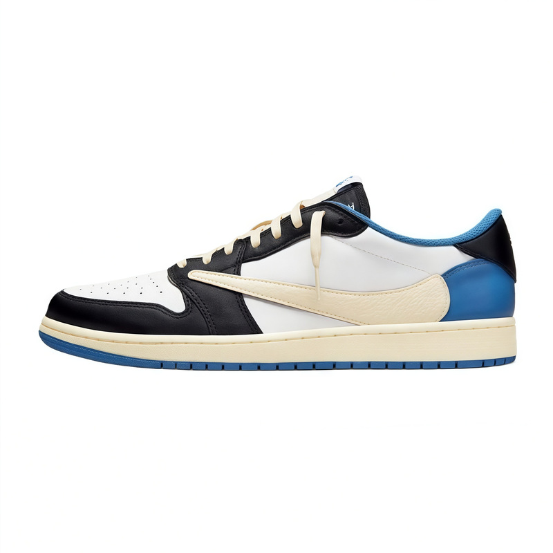 New Product Aj1 Ts Co-Branded Basketball Shoes Pink Swoosh White and Blue Lightning Low-Top Sneakers for Men and Women Dm7866-140 New Product Aj1 Ts Co-Branded Basketball Shoes Pink Swoosh White and Blue Lightning Low-Top Sneakers for Men and Women Dm7866-140