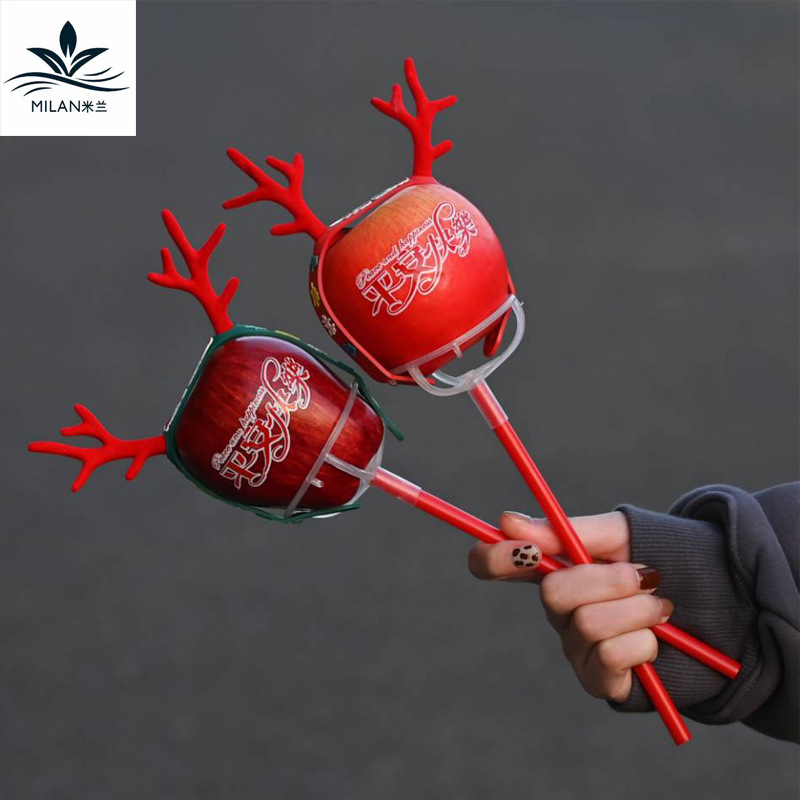 圣诞节平安果花束托多功能苹果固定底座手工DIY材料花艺工具胶托