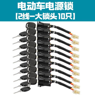 Helmet lock Locks, Small, Medium, and Large Lock - 2-wire-single-opening-large-lock-10-pieces
