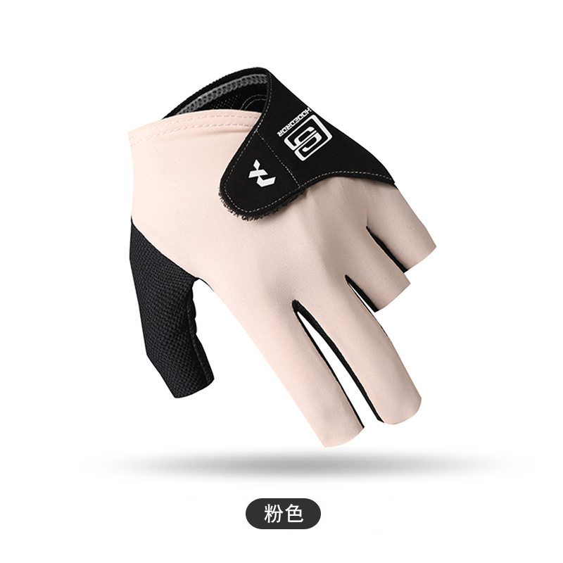Guantes de billar, snooker de medio dedo para hombres y mujeres, ropa individual, seda de hielo elástica suave, guantes finos con hebilla antideslizante transpirables image 6