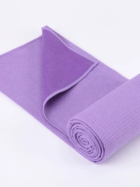 Factory Direct Sales Non-Slip Small Grid Waffle Pineapple Grid Yoga Towel, Lightweight, Portable, Foldable, Non-Slip Upgrade