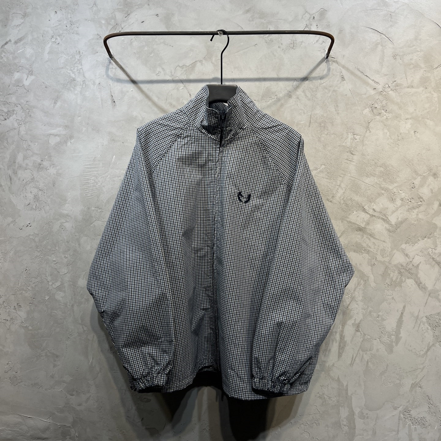 High Version In-Stock Paris B Brand 25Ss Fine Plaid Wheat Ear Embroidery Stand Collar Jacket Loose Unisex Style