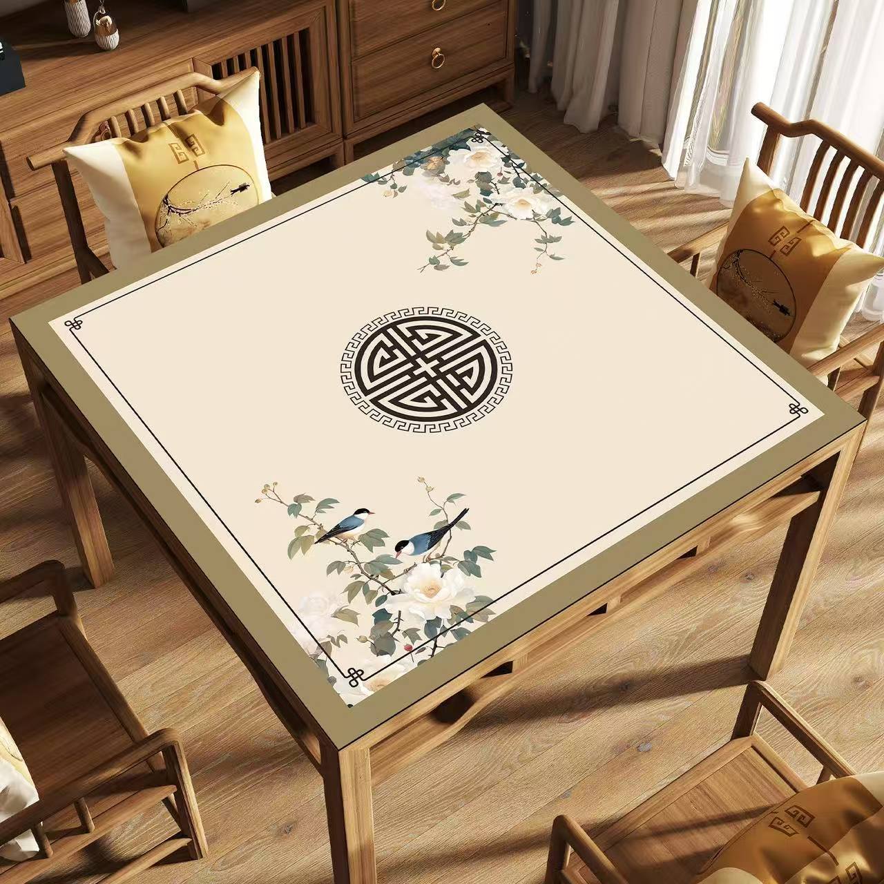喜鹊茶花 / 60*60cm（水晶绒）