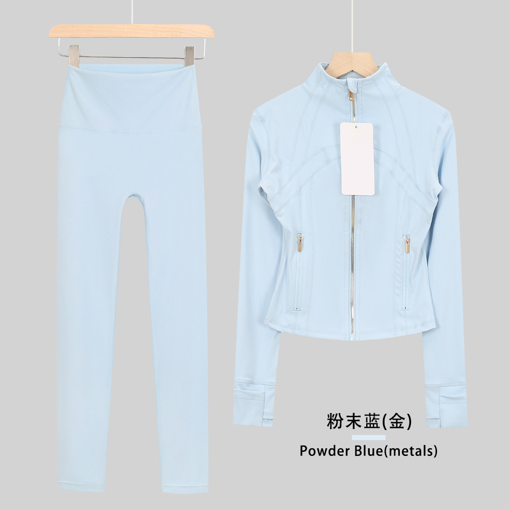 Lululacie chaqueta de cuello corto de nueve puntos chaqueta deportiva DF chaqueta chaqueta chaqueta de manga larga ropa de yoga de fitness para mujeres