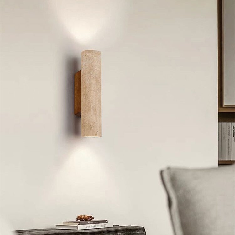 Retro balcón exterior tifón lámpara de pared de viento impermeable patio silencioso cabeza de cama pared de piedra lámpara de pared amarilla villa agujero de dormitorio tiro al aire libre