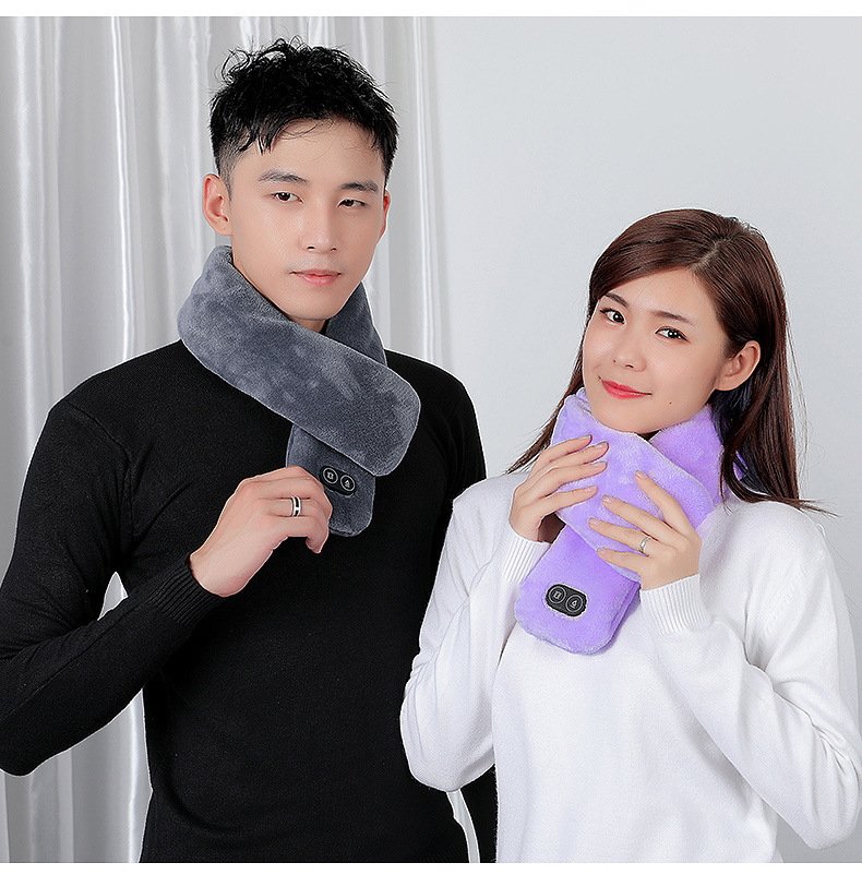 intelligence USB charge heating scarf Neck protection Hot electrothermal Collar keep warm Shawl shock massage fever scarf