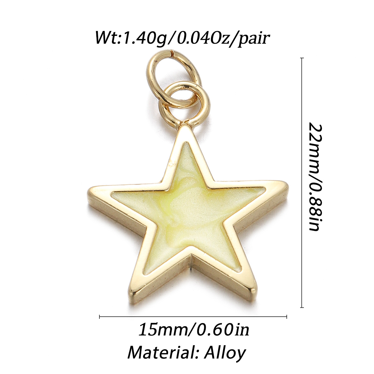8g Weight Pendant, Chain Jewelry Making Type Zircon Inlay Material DIY Jewelry Accessories Classification 1 Piece Quantity Copper Material Geometric, Star, Moon Pattern Plating, Inlay Design Simple Style Style 1 Piece Copper Zircon Geometric Star Moon Pendant Chain 9