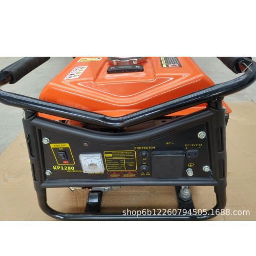 蝴蝶款汽油发电机1.2KW外贸批发家庭备用工地施工便携静音