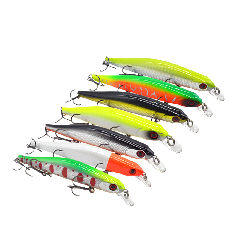 Wenzhen tiro largo agua flotante Mino tres ganchos Suspensión de buceo profundo Mino Luya cebo falso cebo duro agua de mar agua dulce abalorios bajo