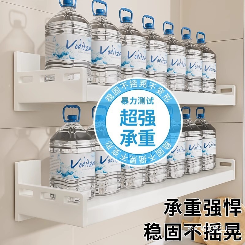 ステンレス製キッチン電子レンジラック壁掛け多機能パンチフリー壁掛け吊り下げ収納ラック|undefined