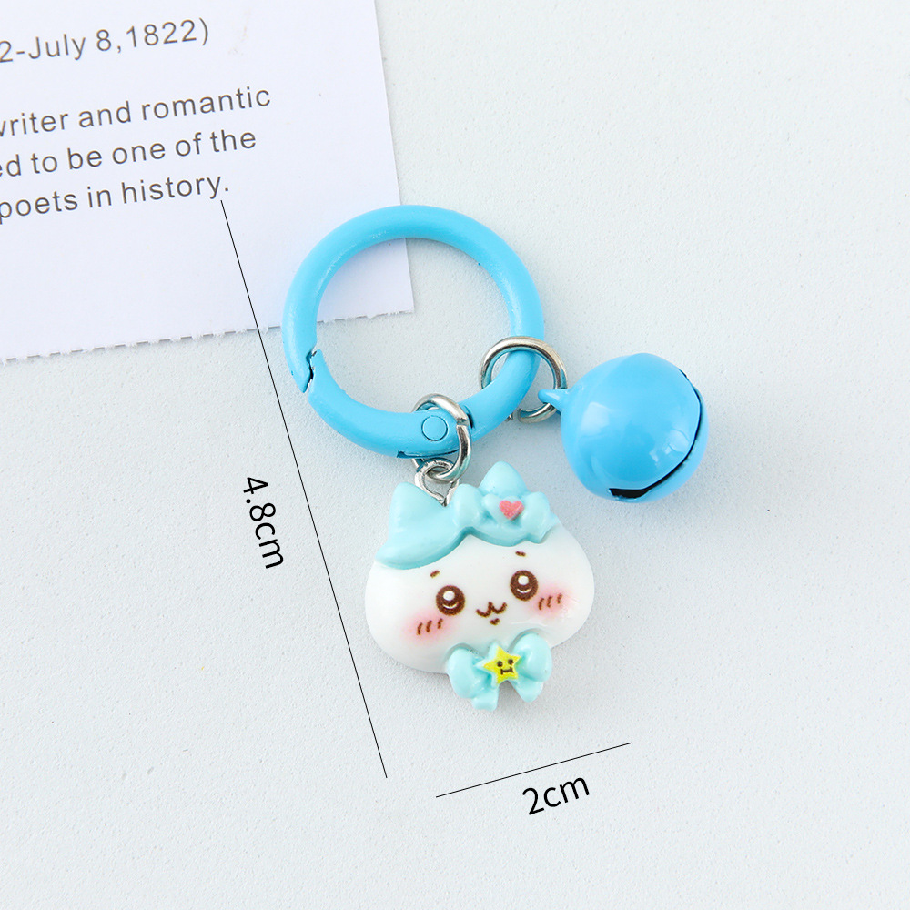 Caricatura linda corbata pequeña ocho llaveros colgantes pareja amigas bolsos colgantes de alto valor de belleza llaveros de corazón de niña