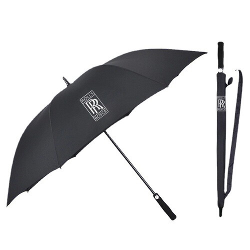 Full fiber large wind-resistant straight golf umbrella 4S shop car logo large umbrella car logo same style printed advertisement