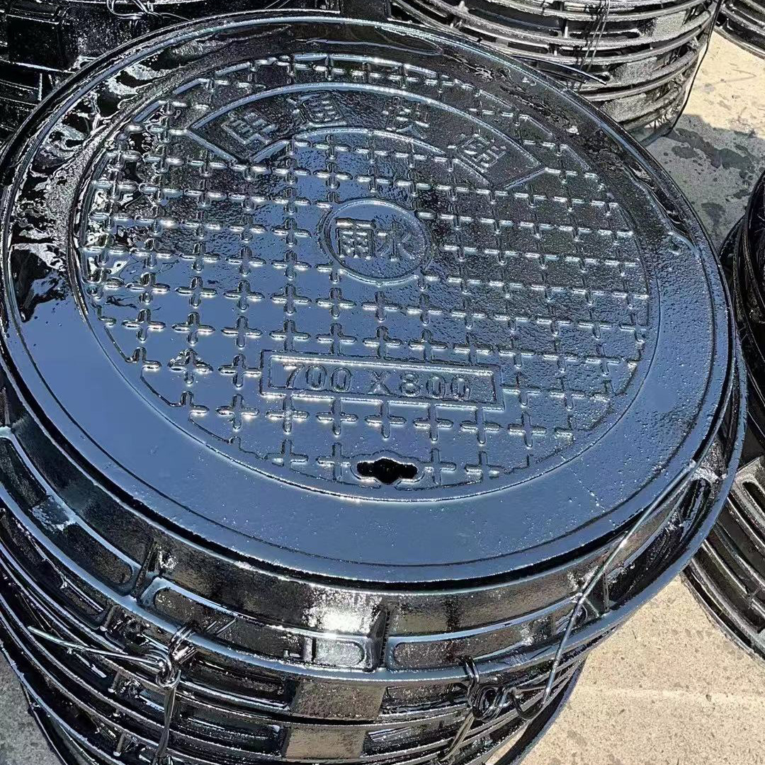 厂家直供球墨铸铁井盖 雨水污水井盖 圆形市政道路用排水井盖