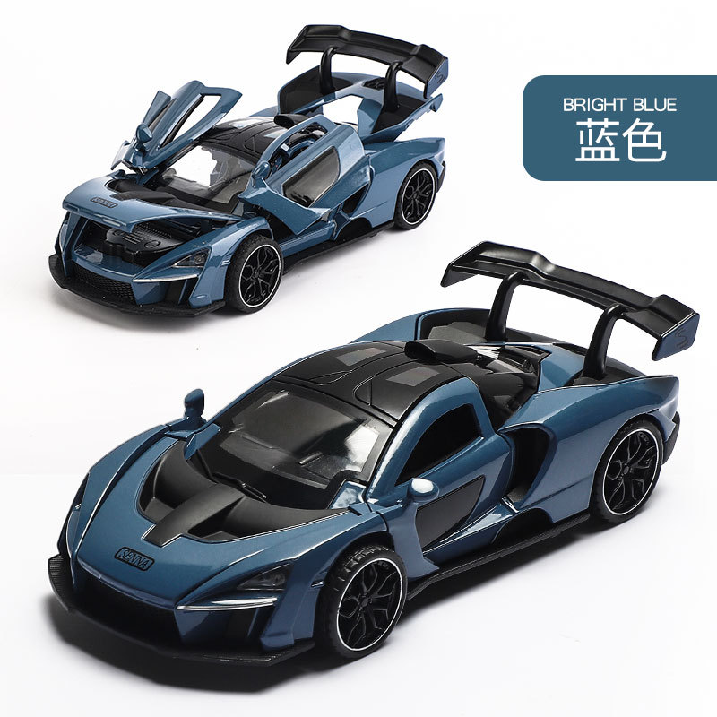 Modelo de Auto Deportivo McLaren 1:32 de Aleación con Luz y Sonido para Niños image 7