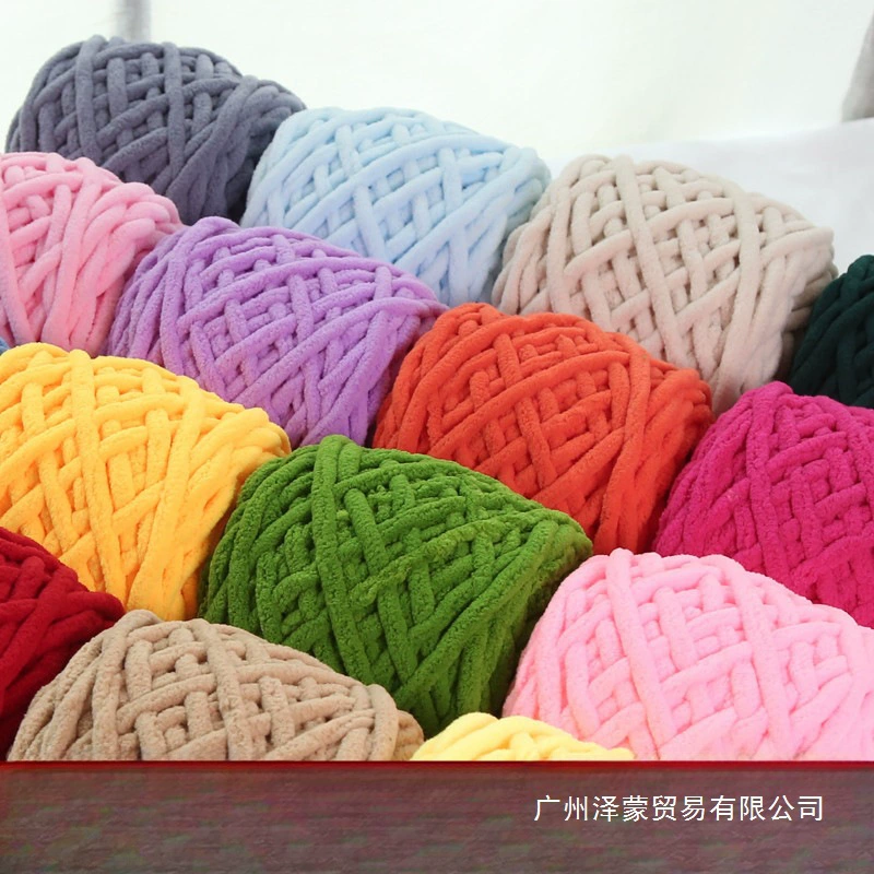 Толстая пряжа для вязания шарфа ручной работы своими руками, мягкий шарик пряжи для вязания крючком для тапочек.