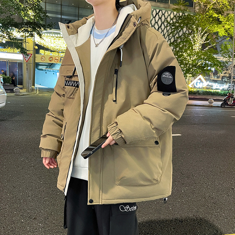 Winter fashionable trend travel windproof keep warm down jacket with…