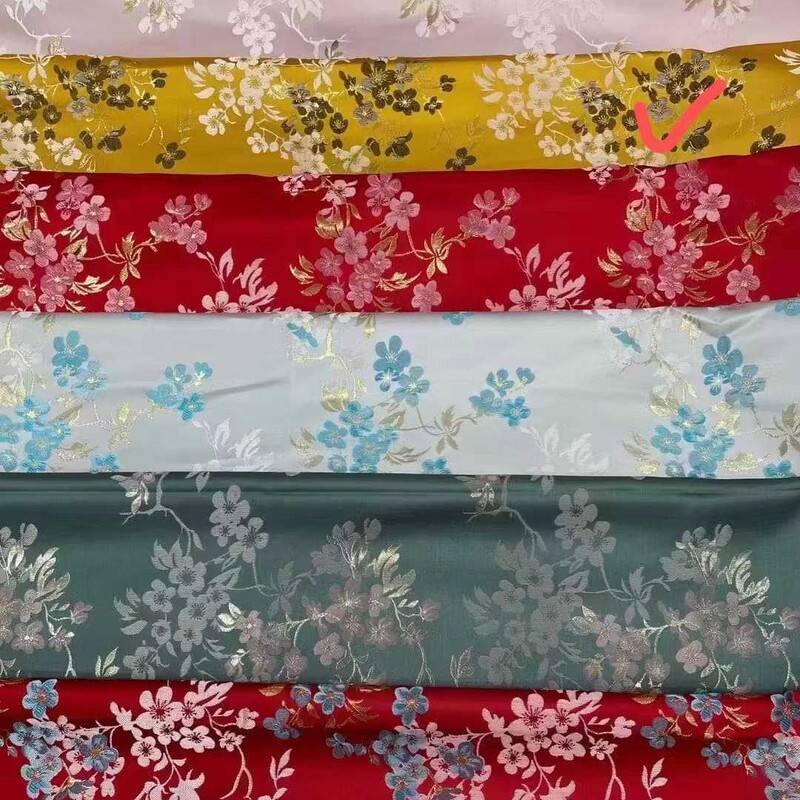 New Style Plum Blossom Yingke Pine Jacquard Fabric National Style Cut Flower dress New Chinese Style suit Hanfu Shirt Cloth