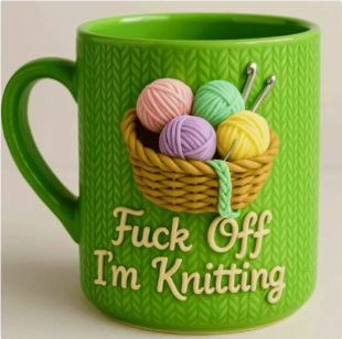 �羳�¿�Fuck Off I'm Knitting Mug��ë�¿�ʽ�R�˱����ȱ�