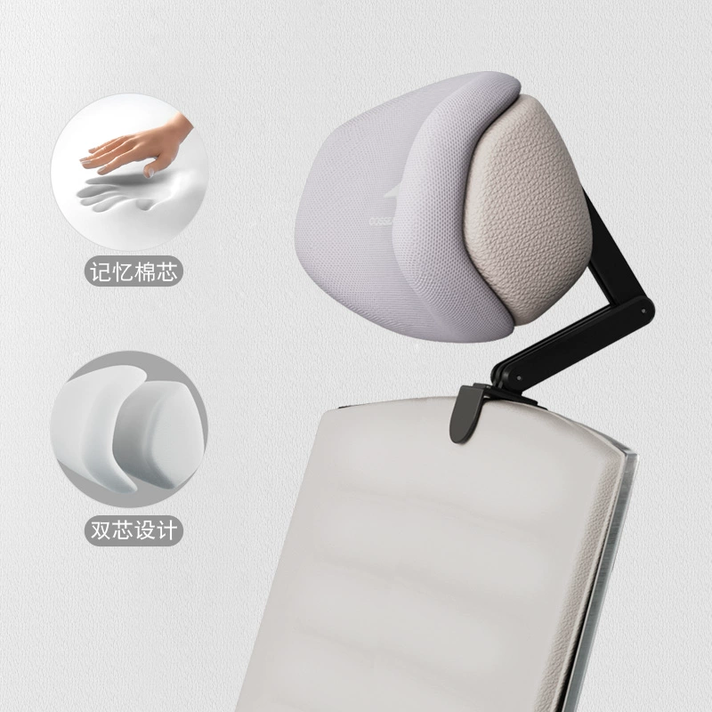 Office chair head pillow sleeping computer and chair plus a high head leaning back and neck pillow station on a lunch break
